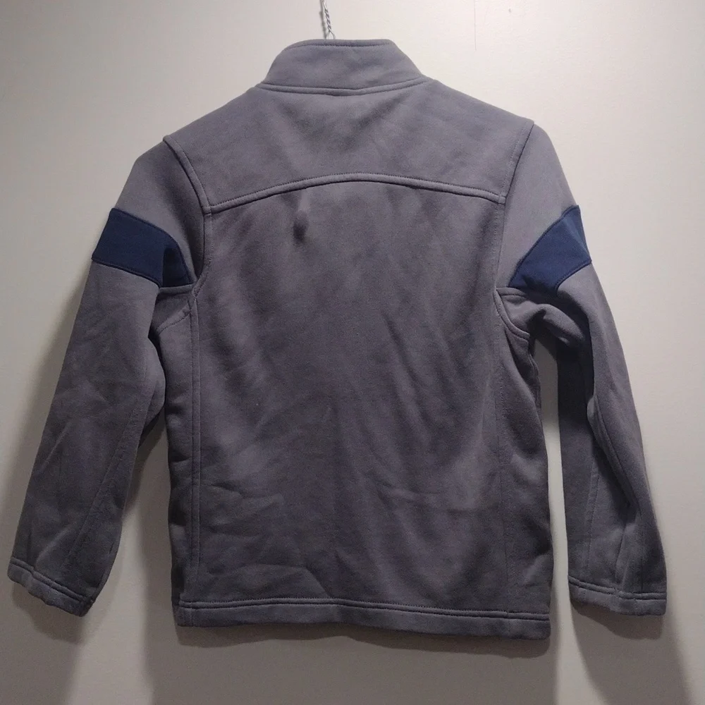 Gymboree Boys Zip-Up Jacket Size 5/6 – Blue & Gray Long Sleeve | Kids Outerwear